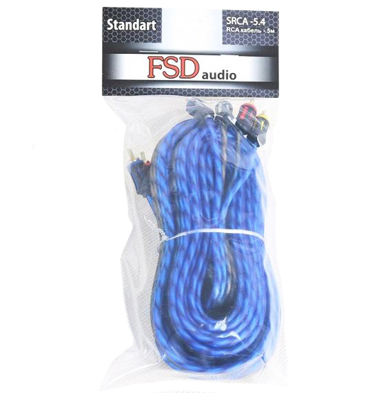 FSD audio | SRCA - 5.4 | RCA кабель 5м 4-х канальный межблочный кабель, гибкий силикон | превью 2