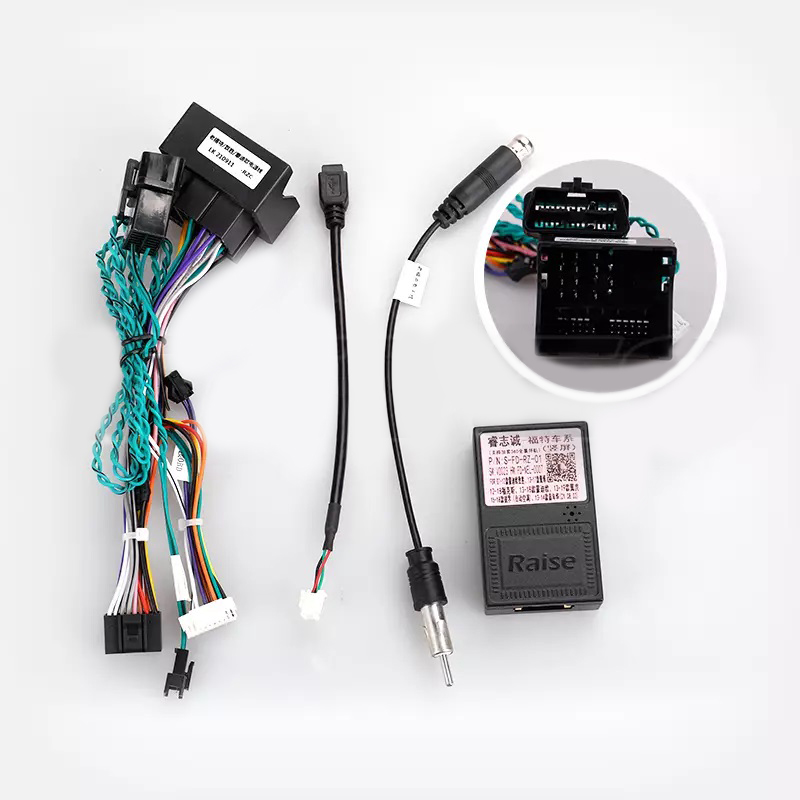 TEYES | Ford Mondeo 4 Втроенный климат 2011-2014 черная | Рамка 9 дюйм + комплект проводов| 2