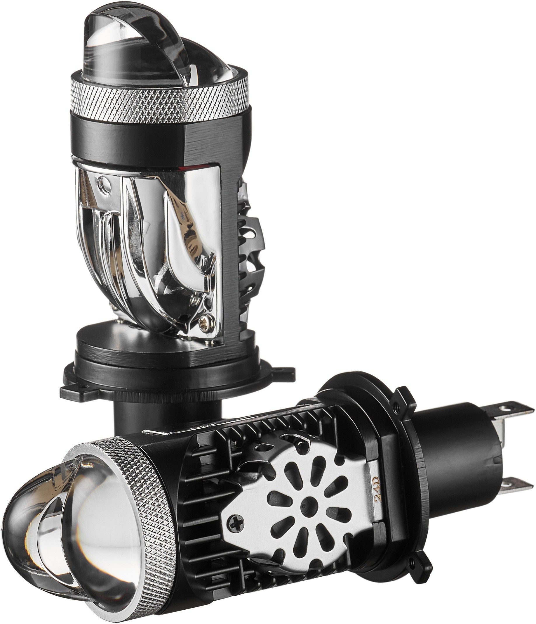 Clearlight | Линза Bi-LED H4 KBM CL mini 6-K2I вентилятор 2 шт | Ближний 6000 LM,Дальний 8000 LM | 2