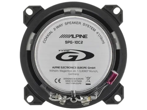 Alpine | SPG-10C2 | 10 cm, коакс. 2-x полосн. 45Вт RMS, 180Вт-Max | превью 3