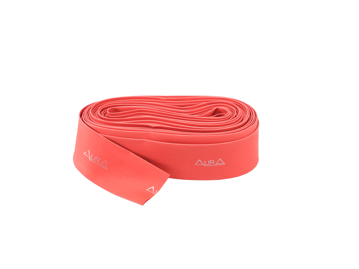 AurA | HSR-2010 | Термоусадочная трубка КРАСНАЯ, с логотипом, диаметр 20-10мм, 10м | превью 1