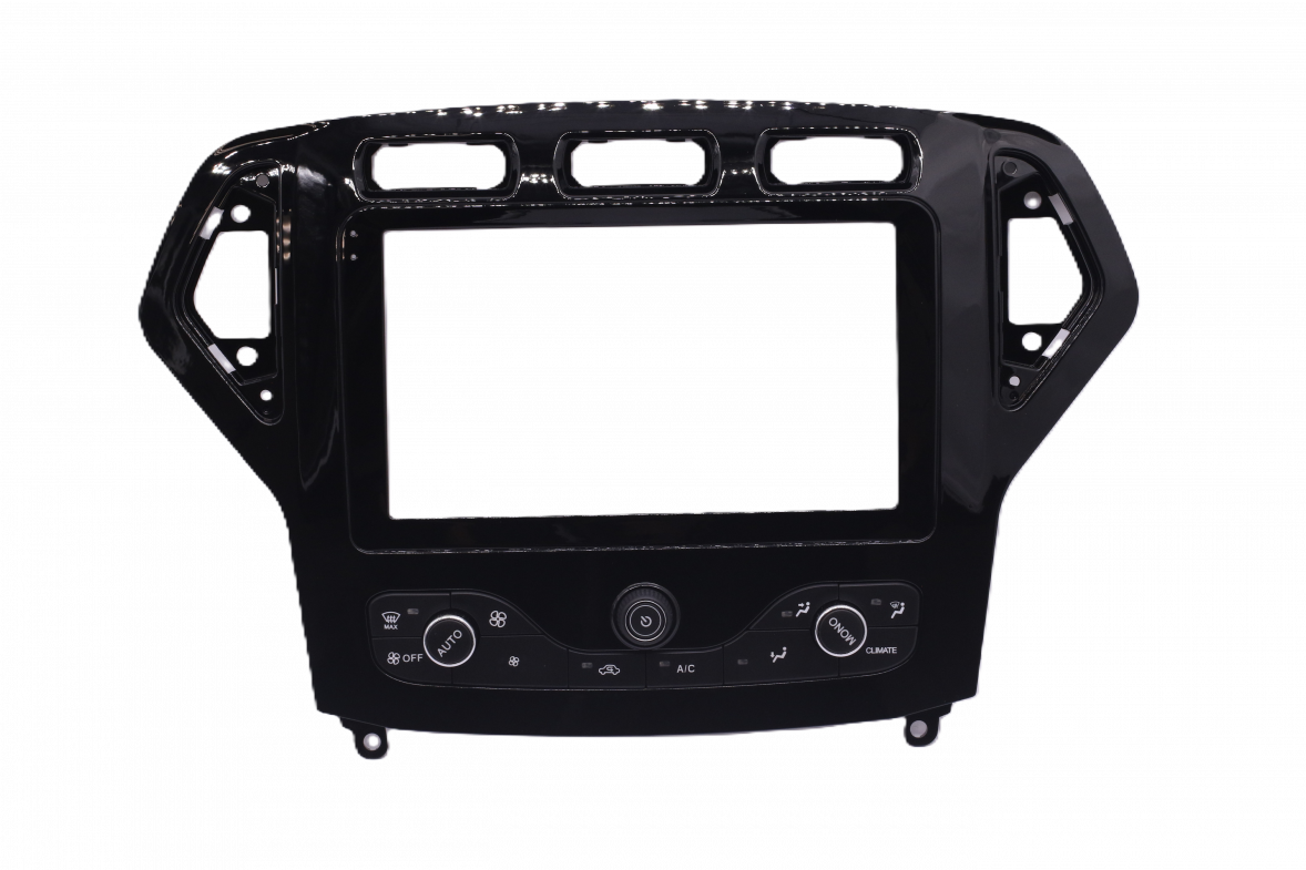 TEYES | Ford Mondeo 4 Втроенный климат 2011-2014 черная | Рамка 9 дюйм + комплект проводов| 1