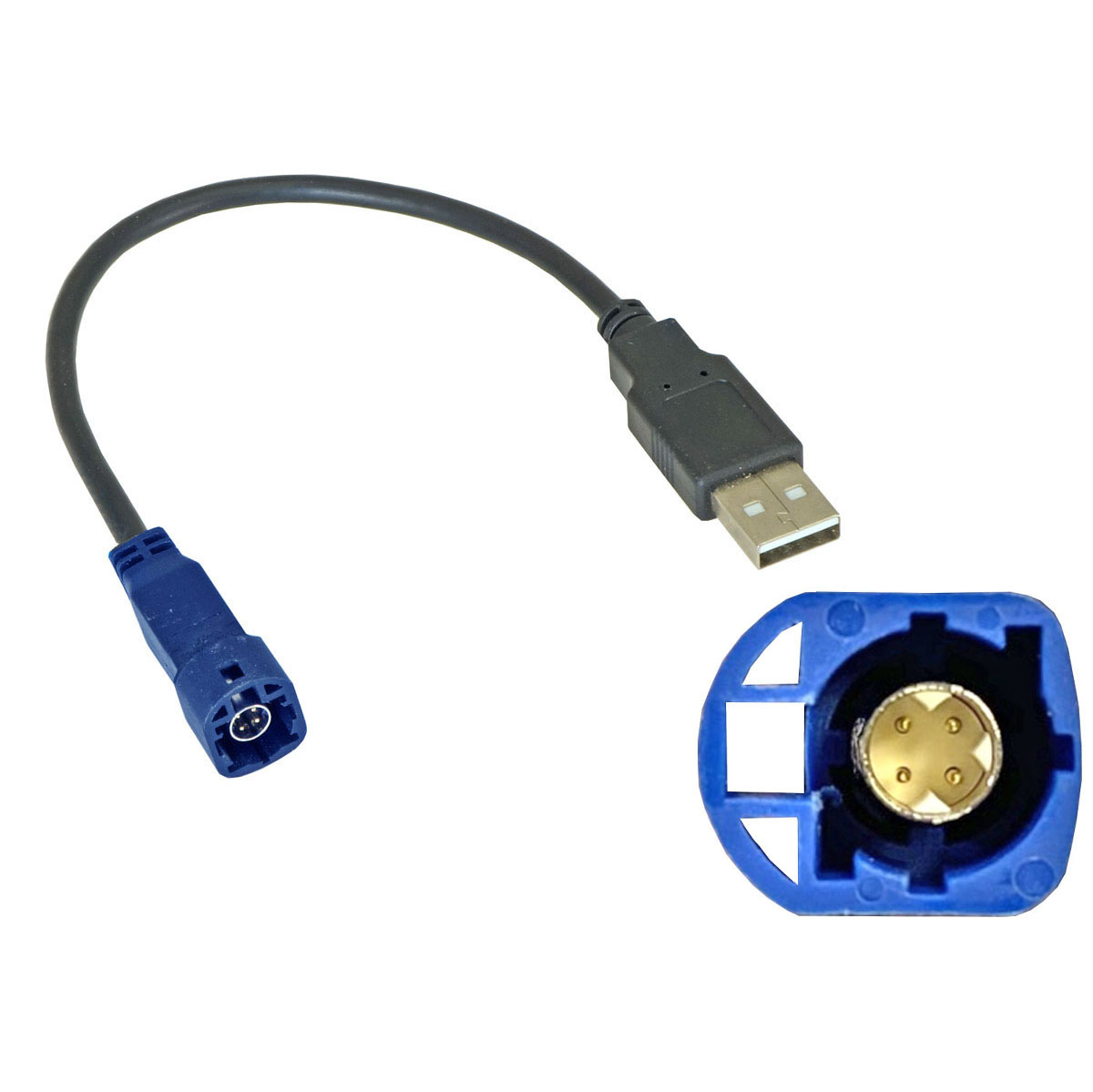Incar | USB VW-FC108 | USB VW, Scoda ( тип 3) д/подкл магнитолы Incar к штатному разъёму USB | 1