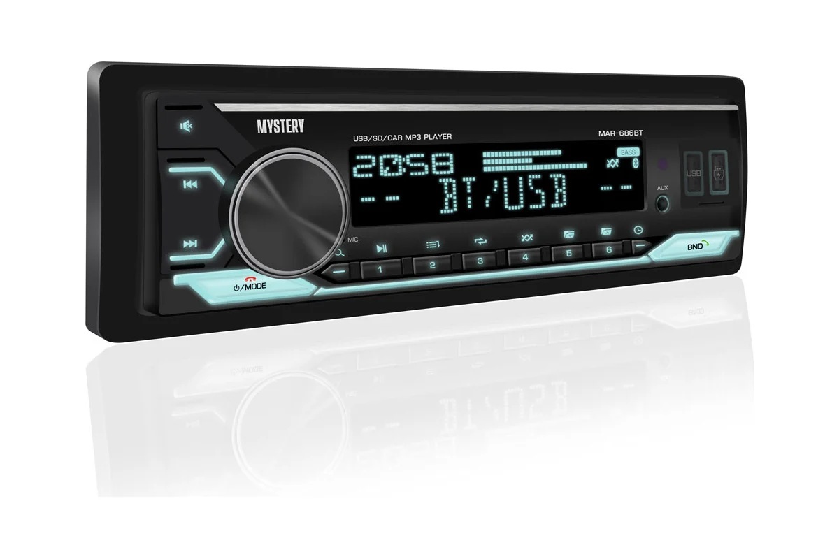 Mystery | MAR-686BT | 50х4, BT, Мультицвет,  USB, SD,  AUX, 1RCA, ДУ | превью 1