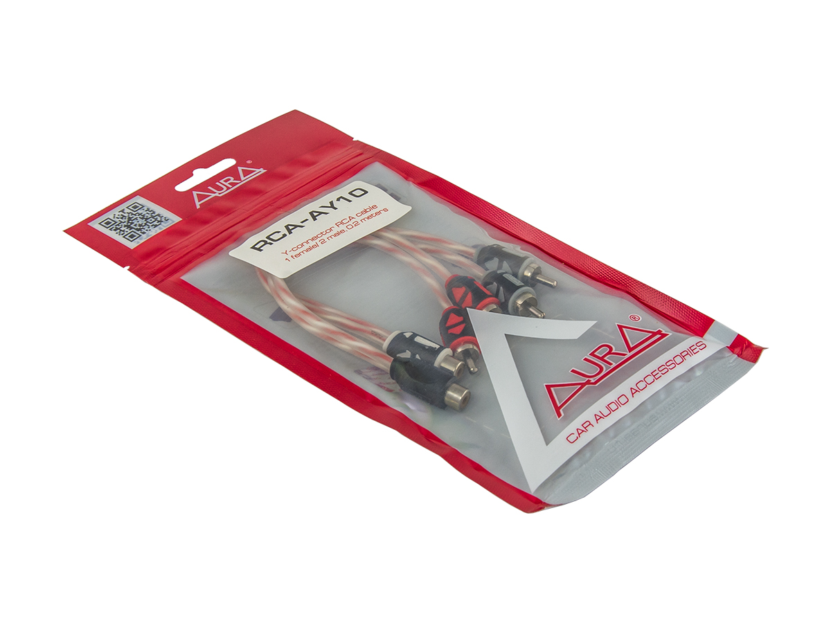 AurA | RCA-AY10 MkII | Y-кабель 0.2 метра, 1 мама/2 папы, витая пара, 2 ШТ. | превью 2
