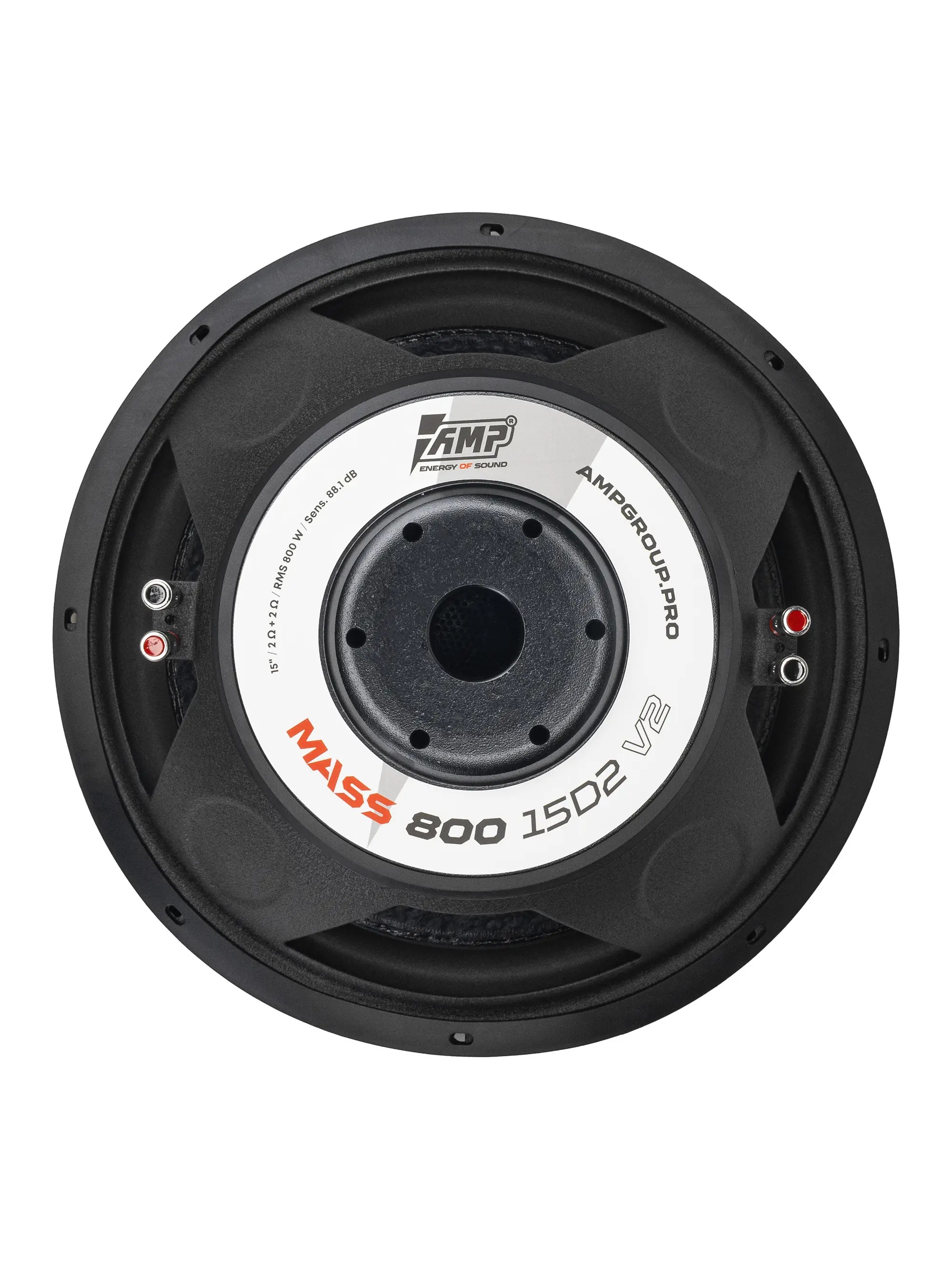 AMP | MASS 800 15D2 V2 |  2+2 Ом, 800W RMS 1600W Max | 5
