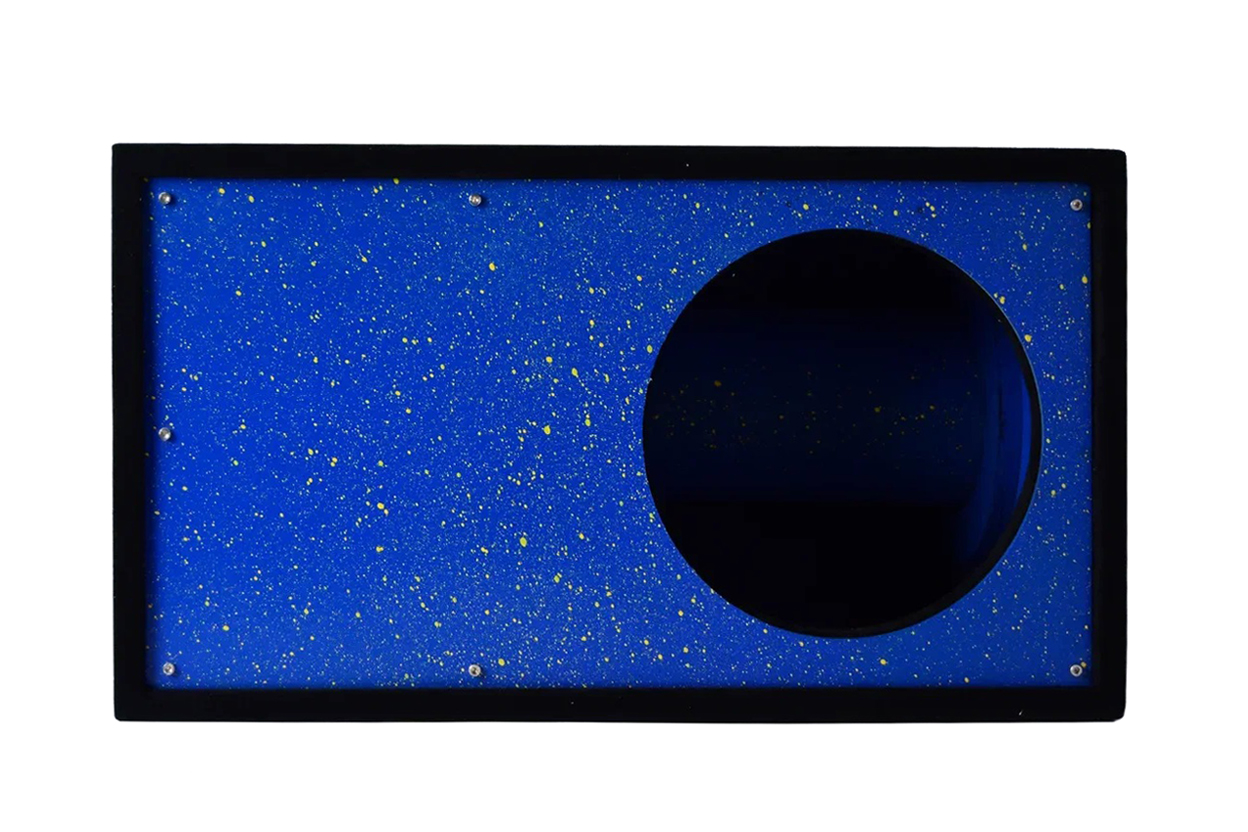 D/S/D | Короб 12" ФАНЕРА  |  Корпус Искра ЖЕЛТАЯ НА СИНЕМ фазоинвертор 160 мм , 65л | превью 2