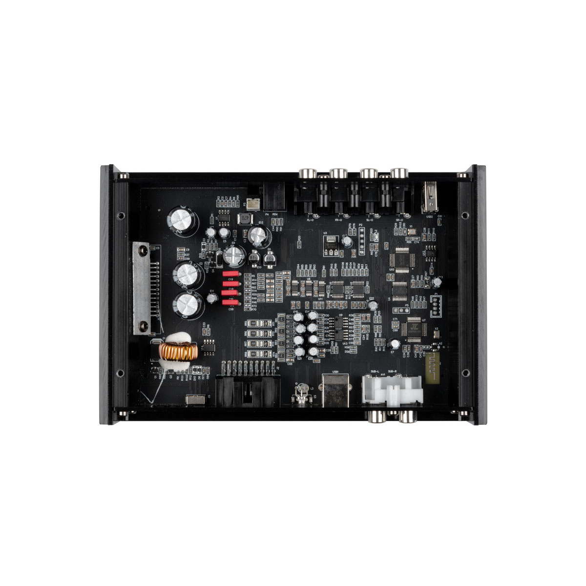 Rainbow | EL-PA200 | DSP 6 каналов (Hi-input 4 канала, 6RCA OUT) 4*50Вт, USB-плеер, ВТ | 4