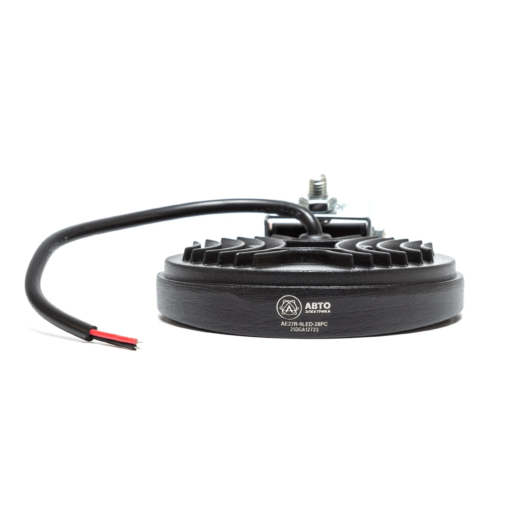Автоэлектрика| AE27R-9LED-28PC|Фара светодиодная,круглая,SLIM ,115*28*142,,27Вт,10-30V,1шт | превью 3