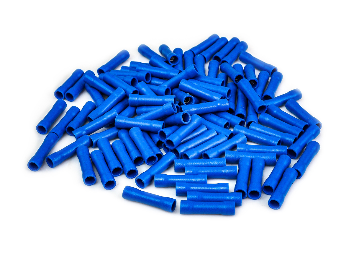 AurA | ATB-1255 | Трубка-коннектор, синяя, диаметр кабеля: 1,5 - 2,5 mm, уп. 100шт. | превью 2