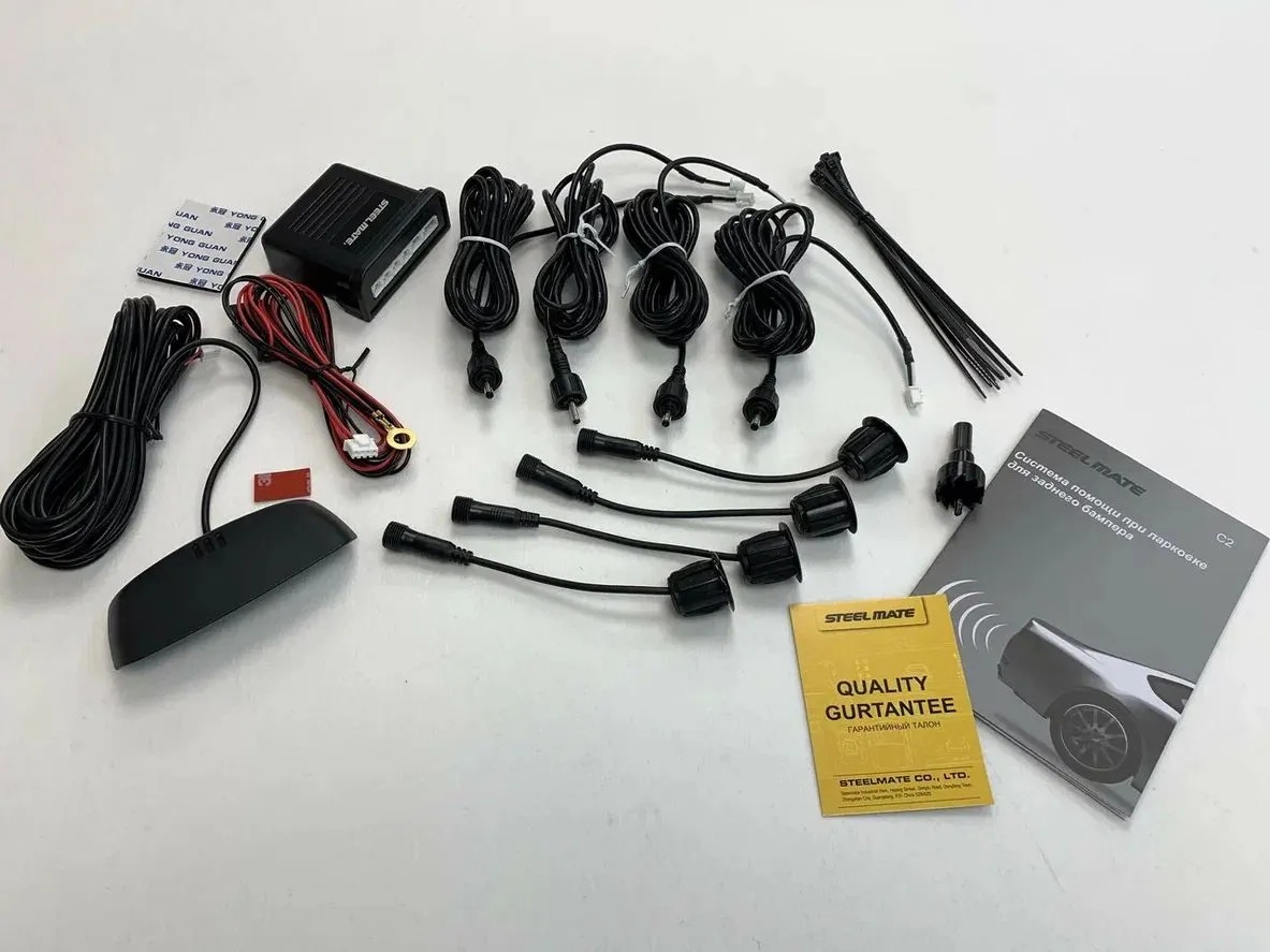 STEEL MATE | C2 White | датчик парковки 4 датчика | 4