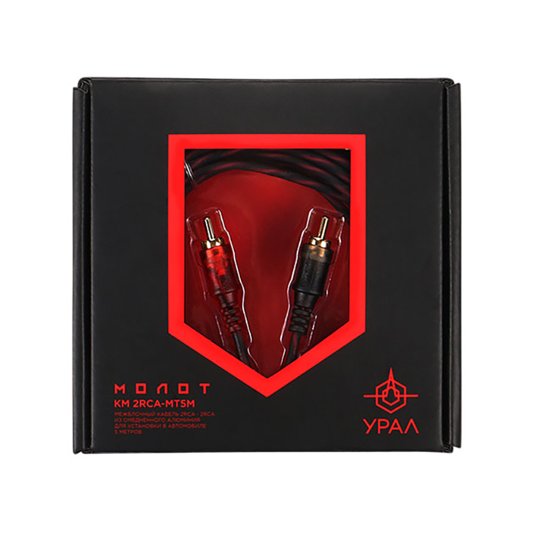 Ural | Урал КМ 2RCA МТ5М | МОЛОТ RCA кабель 5м, 2 канала | превью 2