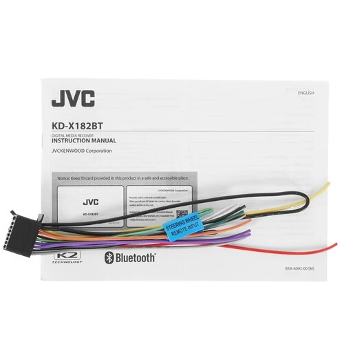 JVC | KD-X182BT |Красные кнопки, USB, FLAC, BT, 1 RCA.13-полосный графический эквалайзер  | 7