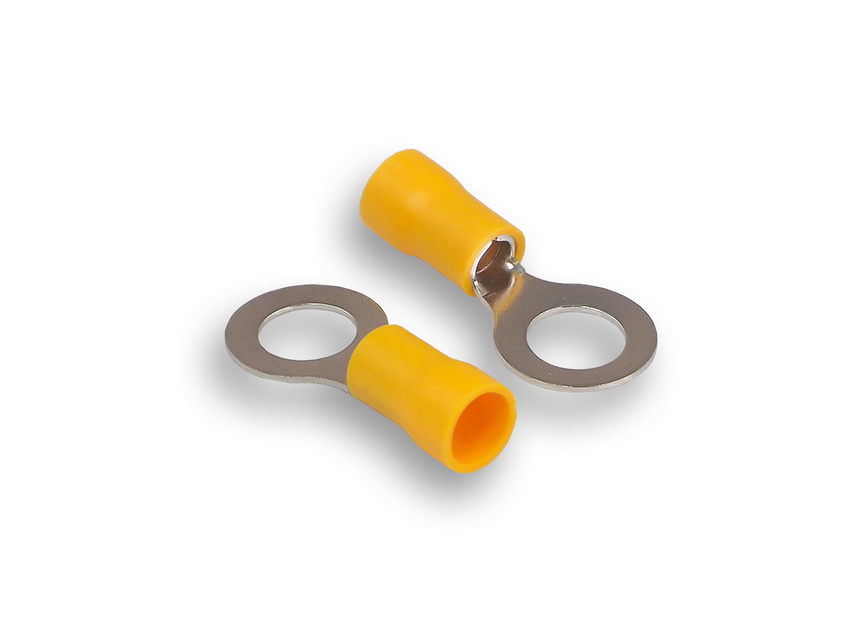 AurA | ATR-6085 | Клемма кольцевая, желтая, 8,5 мм, диаметр кабеля: 4,0 - 6,0 mm, уп. 100шт. | превью 1