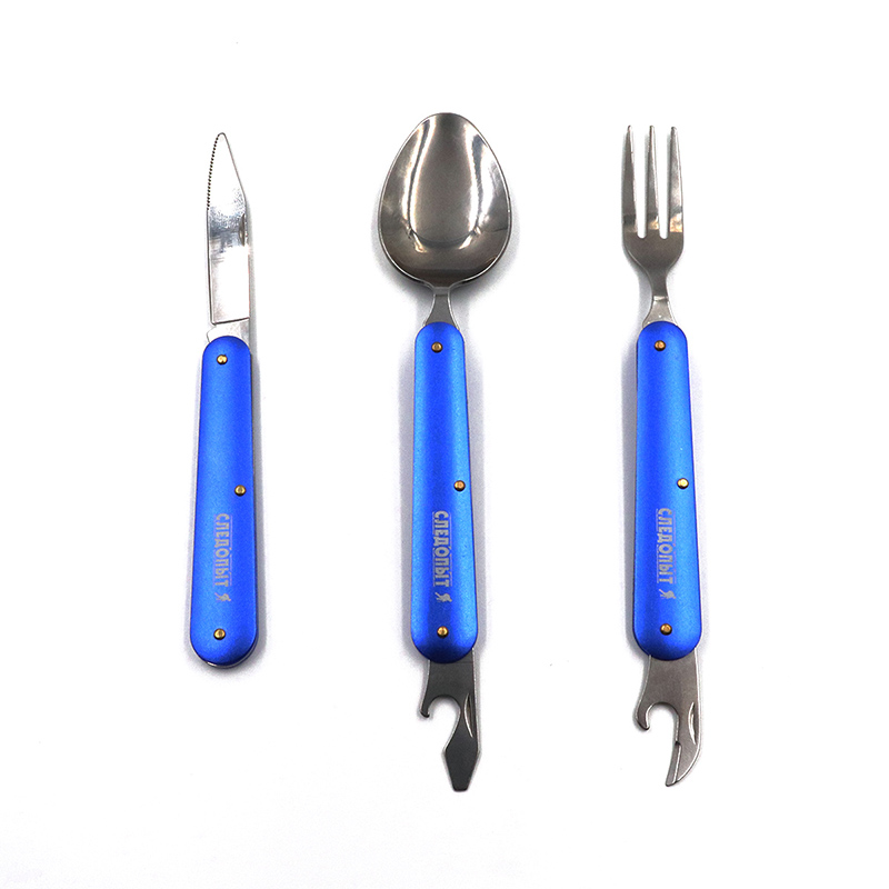 СЛЕДОПЫТ | P-51 | Набор стол. приборов, ложка,вилка,нож в чехле на блистере| 1