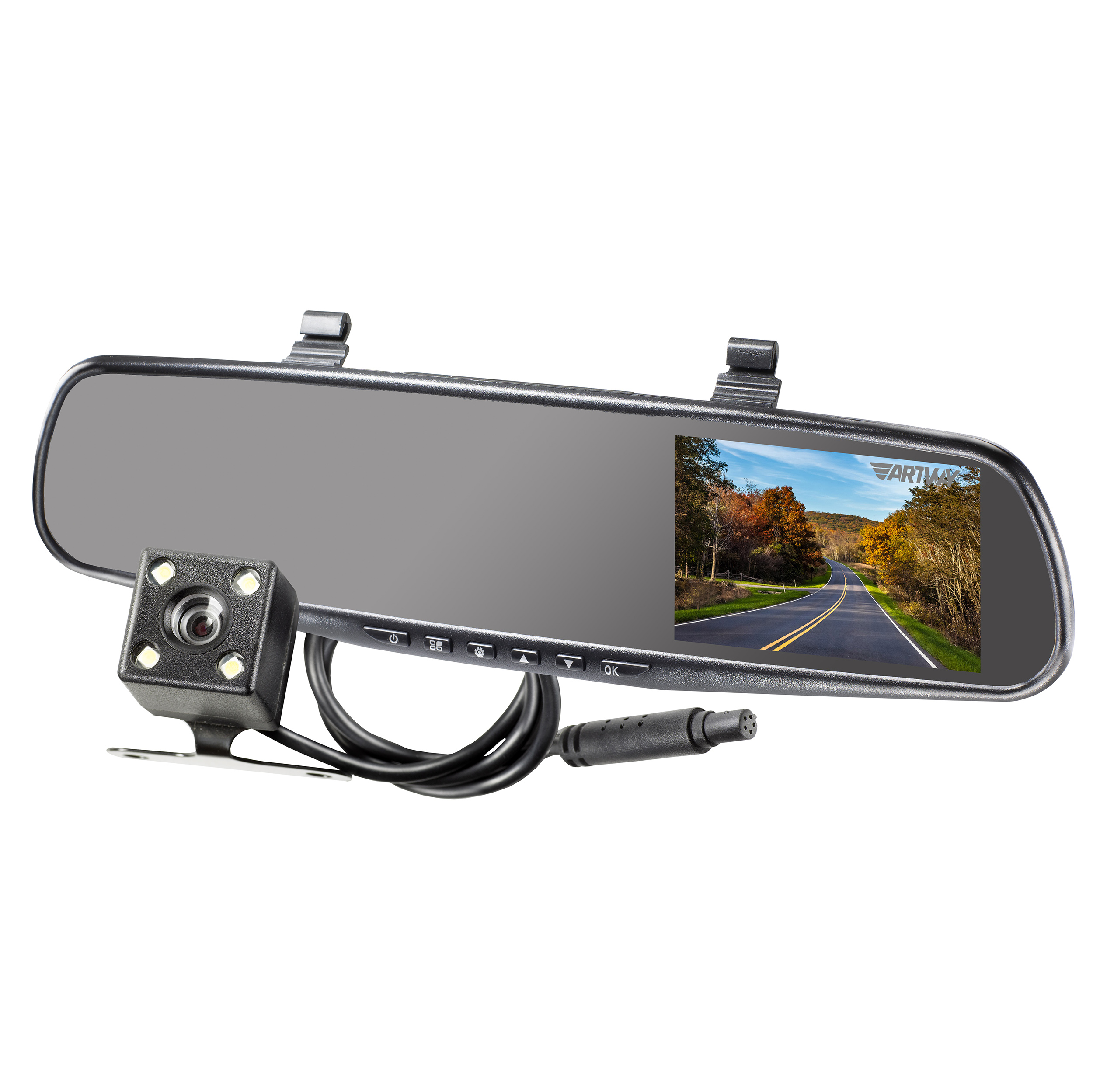 ARTWAY | AV-600 | Зеркало с регистратором FHD, экр. 4,3", выносная камера | превью 1