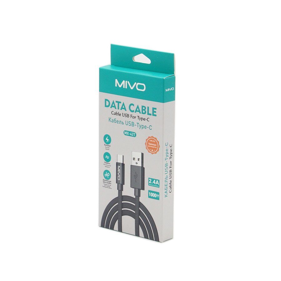 Mivo | MX-42T | Кабель Type-C - USB 2.4 А  1 м | превью 3