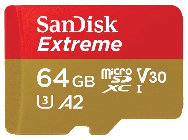 SanDisk | MicroSD 64Gb UHS-I U3 | Карта памяти без адаптера Class 10 Extreme A2 V30 UHS-I U3 | превью 3