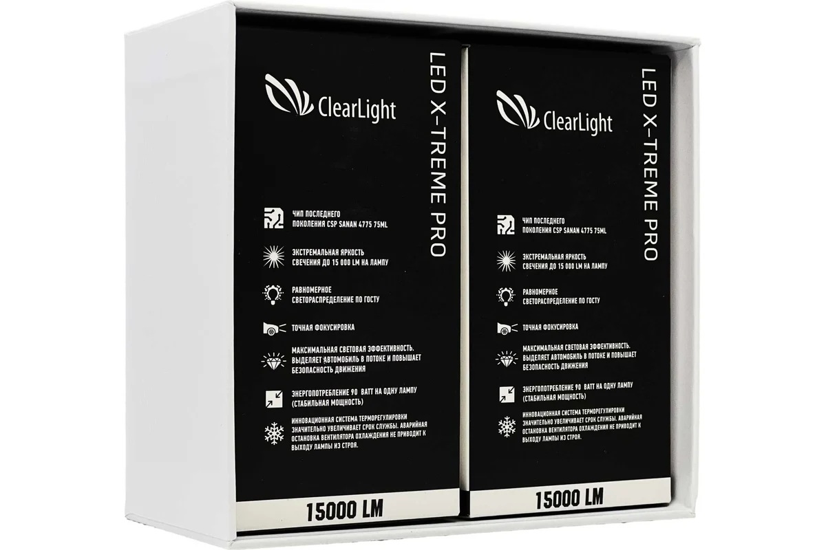 Clearlight | LED X-Treme PRO HB3 | Лампа LED X-Treme PRO HB3 90W.,15000 Lm., 6000K .(2 шт.) | 4