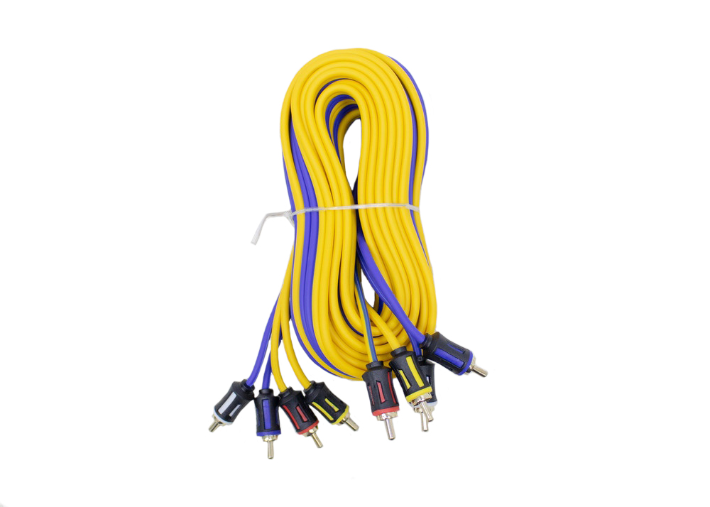 COLT | RCA - 5.4 | RCA кабель 5м 4-х канальный межблочный кабель, гибкий силикон | превью 1