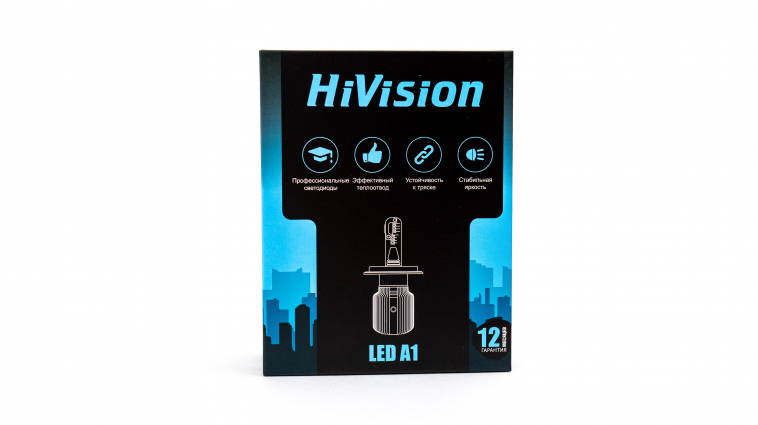 HiVision | A1 H1 |  6000K , 9-24V комплект 2 шт. ЭТО HTL | 4