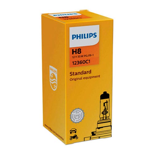 PHILIPS | H8 Original | Галогенная лампа Philips H8 (35W 12V) Original 1шт | 1