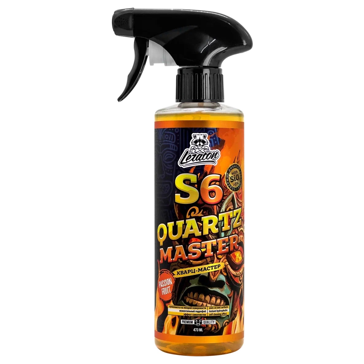 LERATON | S6 | Кварцевый состав для быстрого блеска и гидрофоба LERATON PASSION FRUIT S6 473мл | 1
