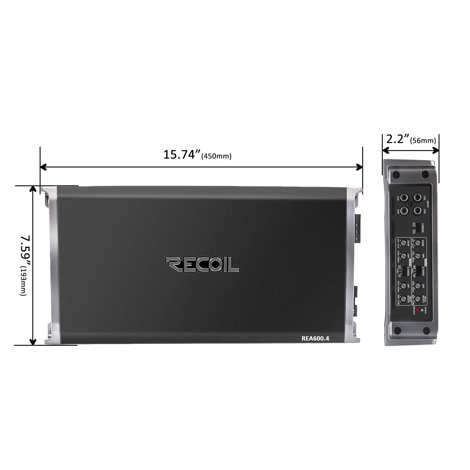 Recoil | REA600.4 | 4-х канальный усил., 4х95/130W | 6