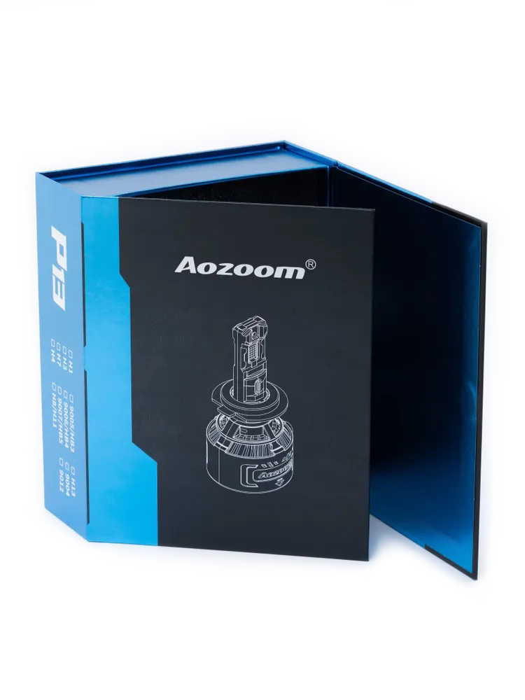 AOZOOM | P13 H4 | с вентилятором , 5500K , 12V, 120 Вт, 11000 Lm комплект 2 шт. | 3