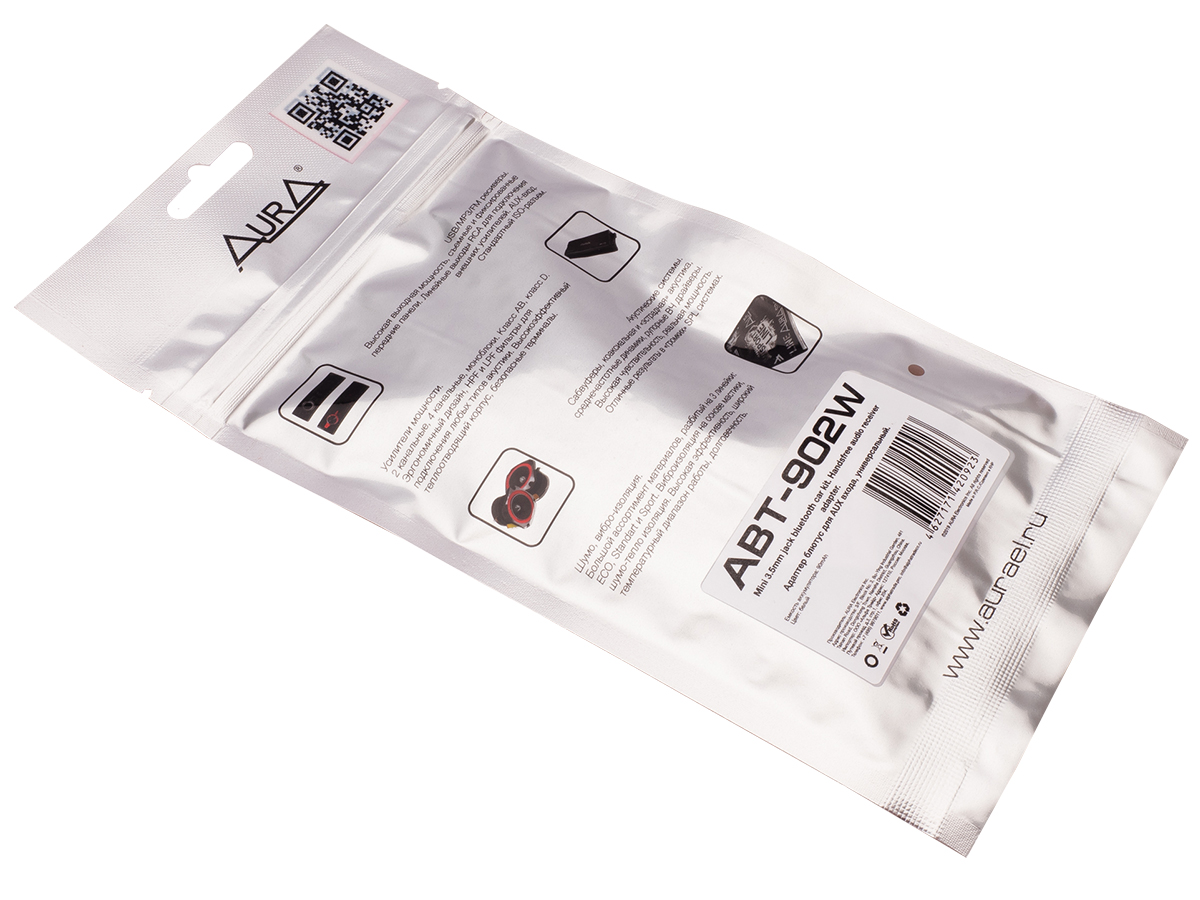 AurA | ABT-902W | AUX адаптер, 3.5 jack, Bluetooth, белый | превью 3