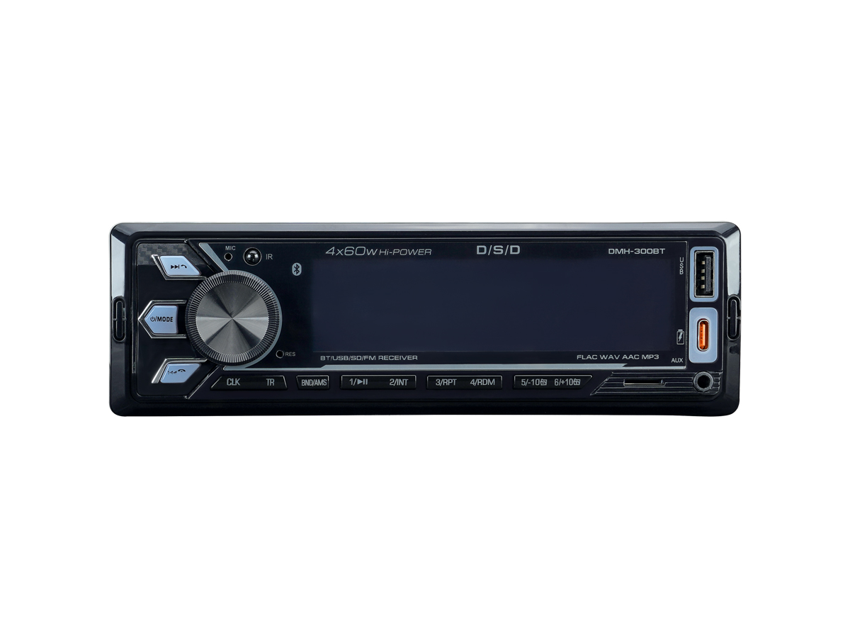 D/S/D | DMH-300BT | 4x60w, FLAC, 2хUSB/BT, большой дисплей, 2хДУ, APP, 3 пары RCA, мультицвет | превью 1