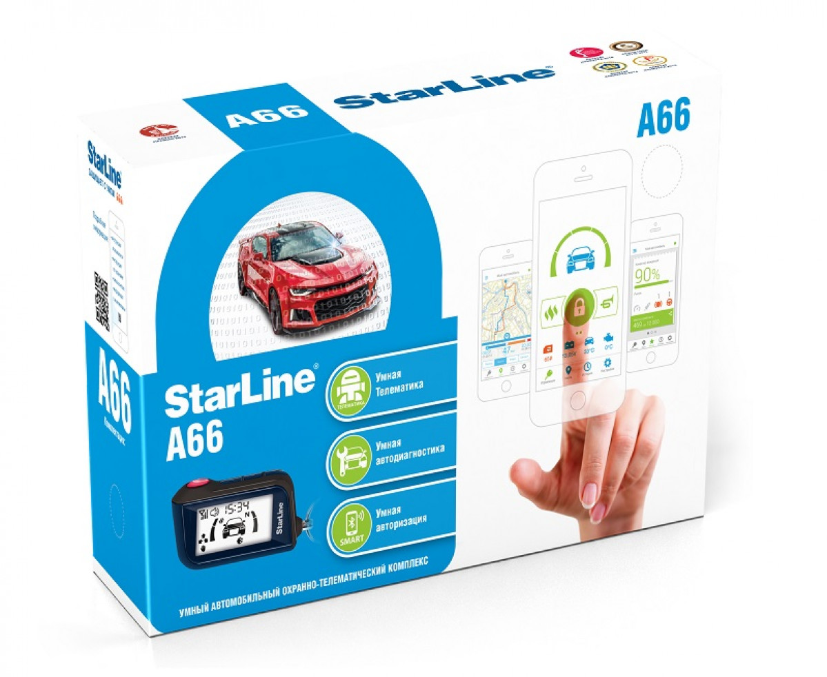 StarLine | A66 2CAN+2LIN | NEW ЖК дисп,  сирена , 2CAN+2LIN | превью 1