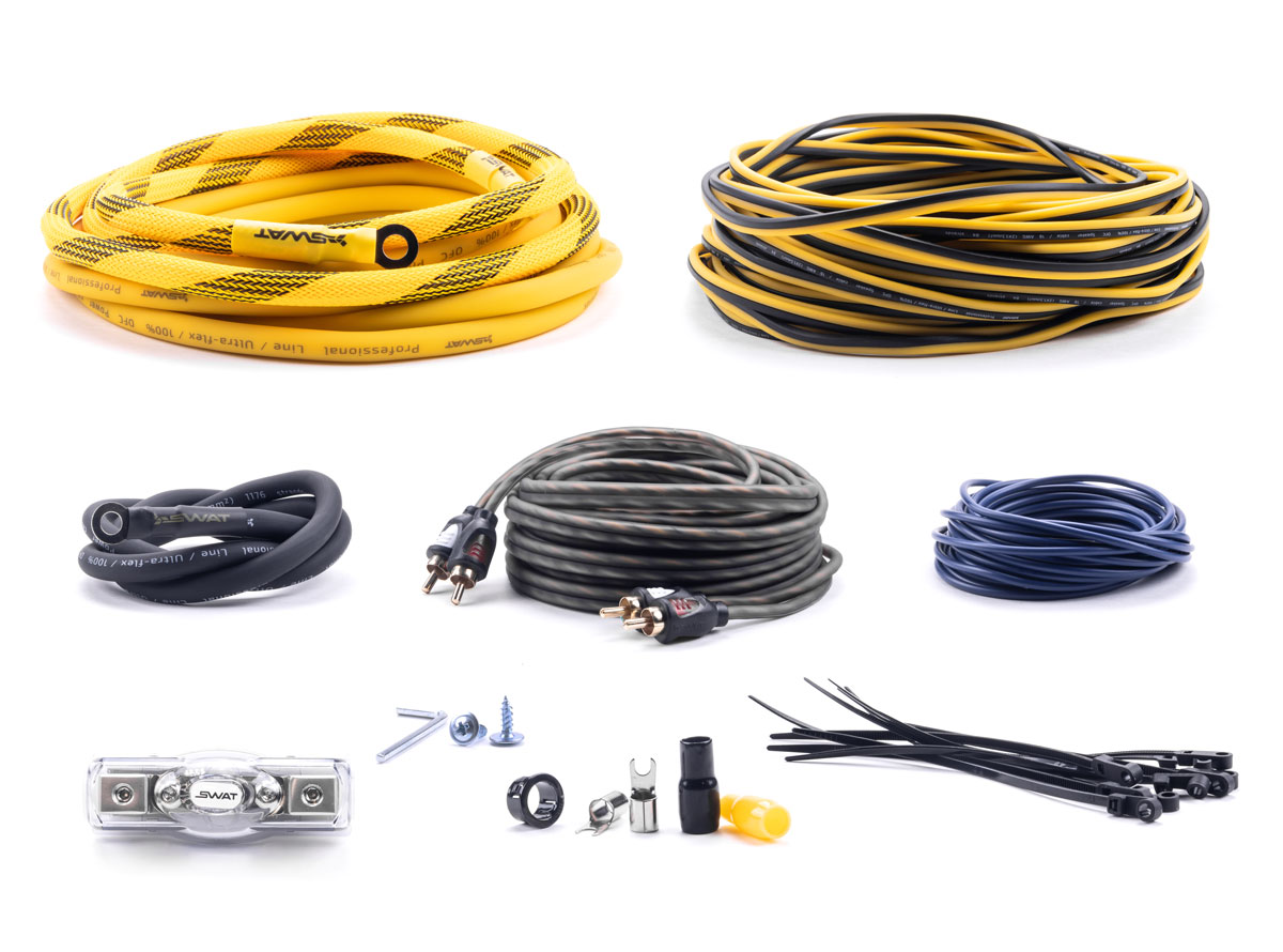 Swat | PAC-T4CU | для 2-х кан. усилителя, сил. каб 4Ga, МЕДЬ | 2