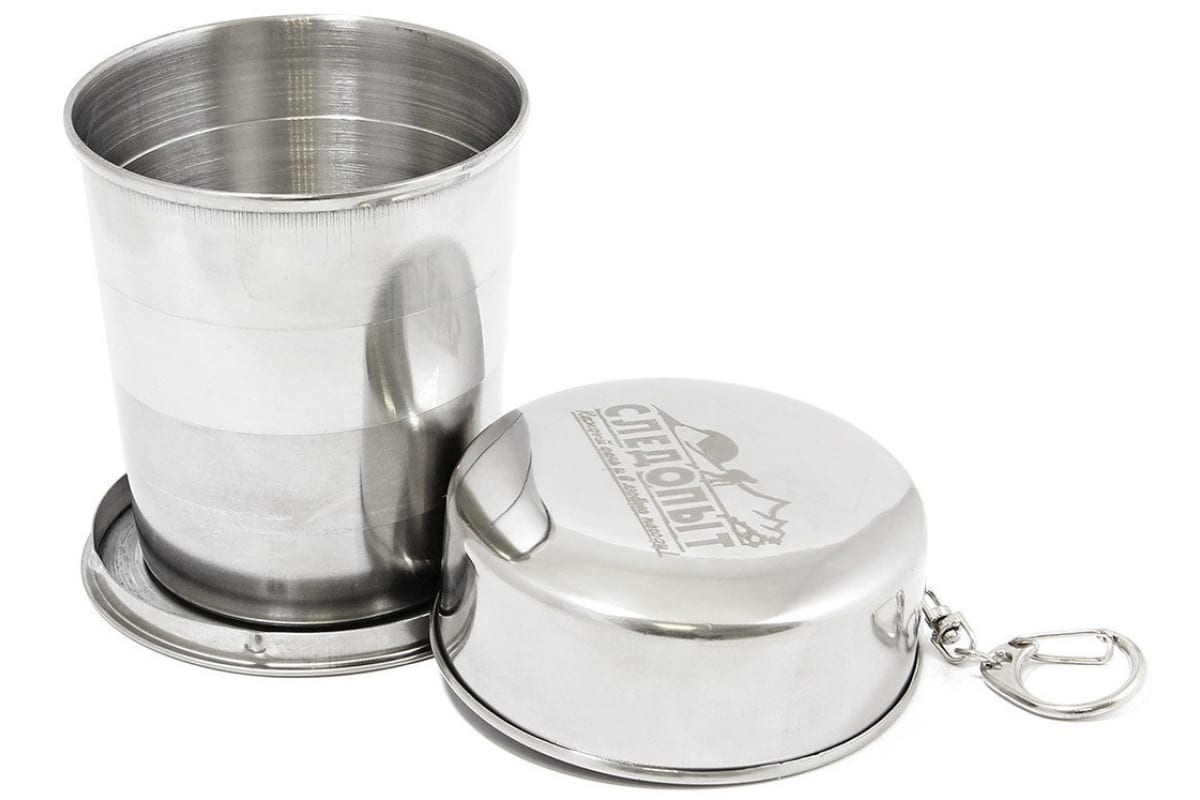 СЛЕДОПЫТ | P-24 | Стакан походный,СКЛАДНОЙ, 150мл.| 1