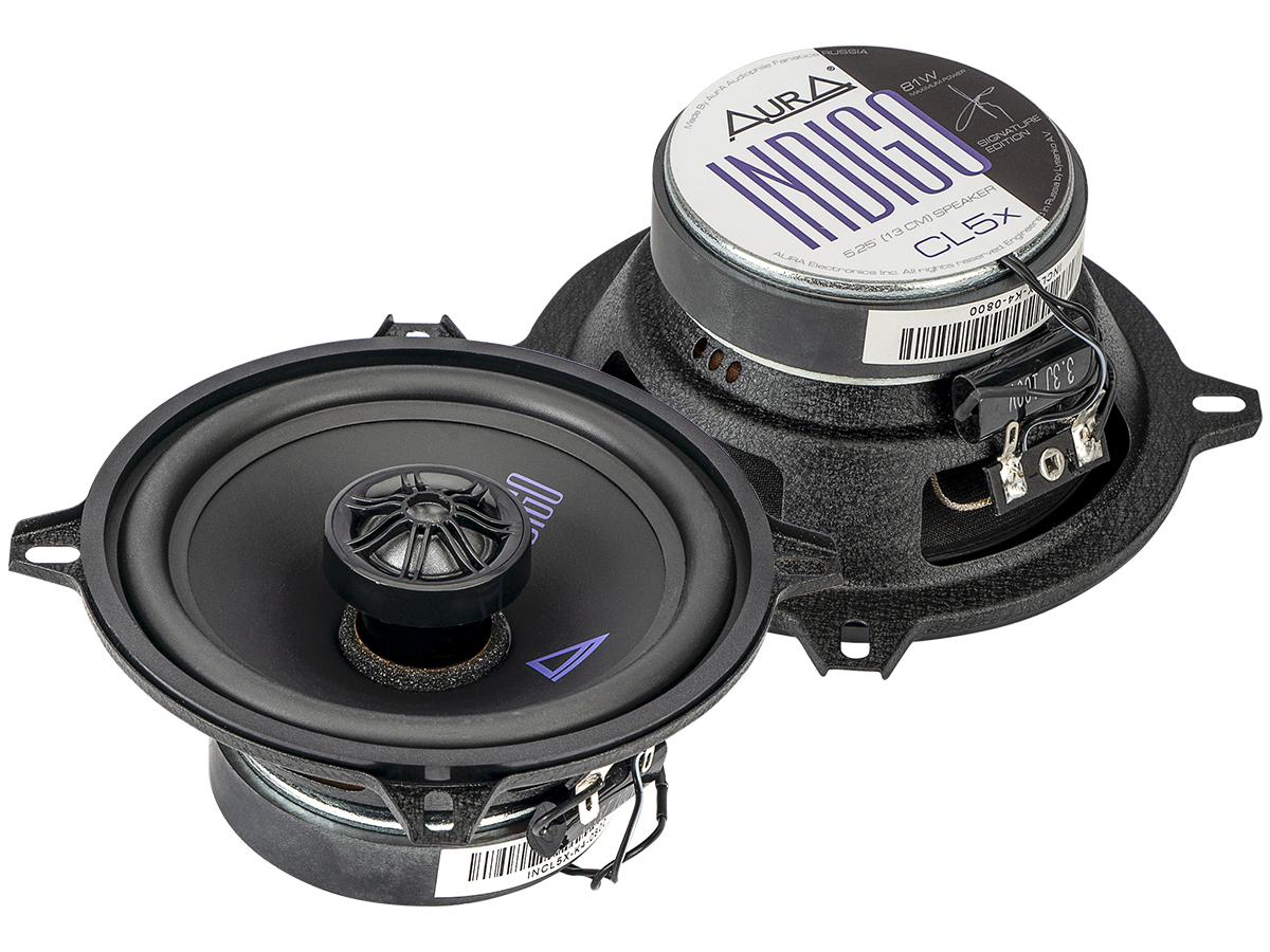 AurA | INDIGO-CL5X | 5,25" (13cm), 2-полосные, коаксиальные, 41/81w,  55Hz - 20kHz, 87db, сетки | превью 1