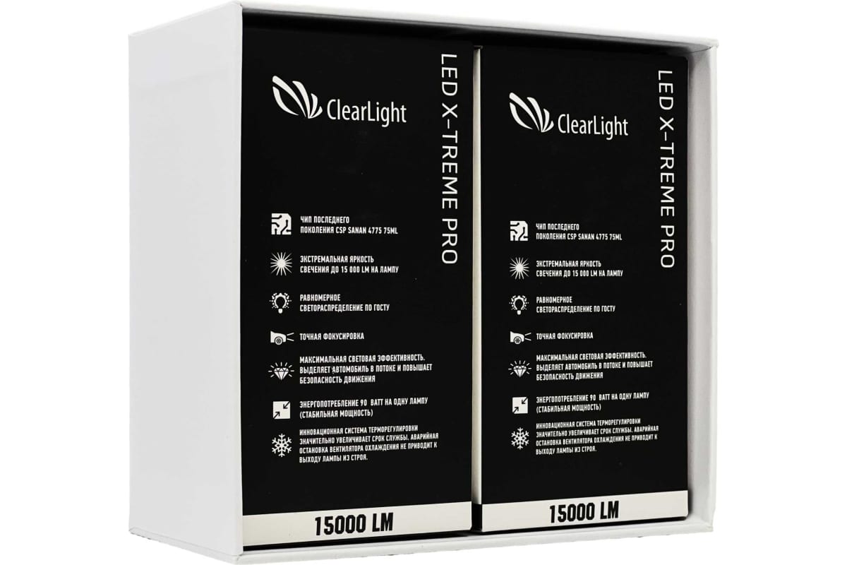 Clearlight | LED X-Treme PRO H11 | Лампа LED X-Treme PRO H11 90W.,15000 Lm., 4300 K.(2 шт.) | 4