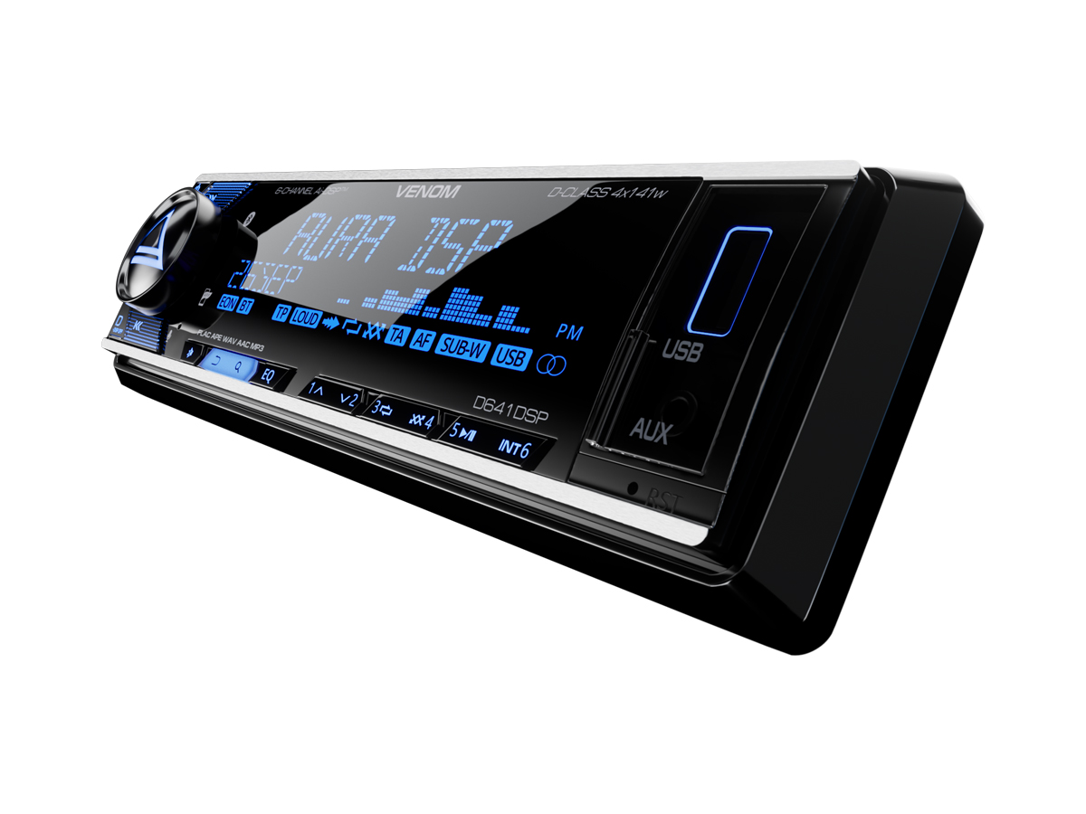 AurA | VENOM-D641DSP | D-CLASS 4х141w, Ai-DSP (6 RCA, 4V), FLAC, BT 5.3, 3-ZONE RGB, D-SWC, ДУ | превью 3