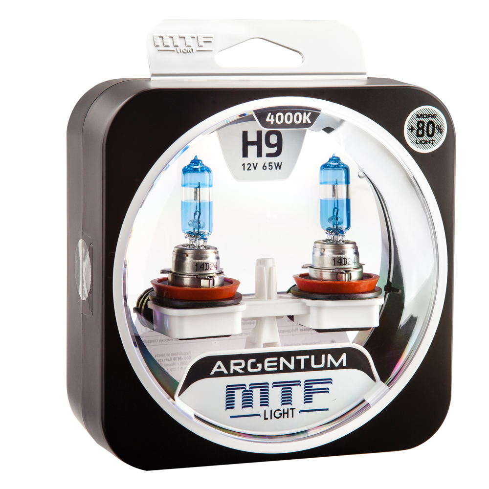 MTF | Argentum+80%  H9 | 12V 35W комплект ламп накаливания 4000к | превью 1