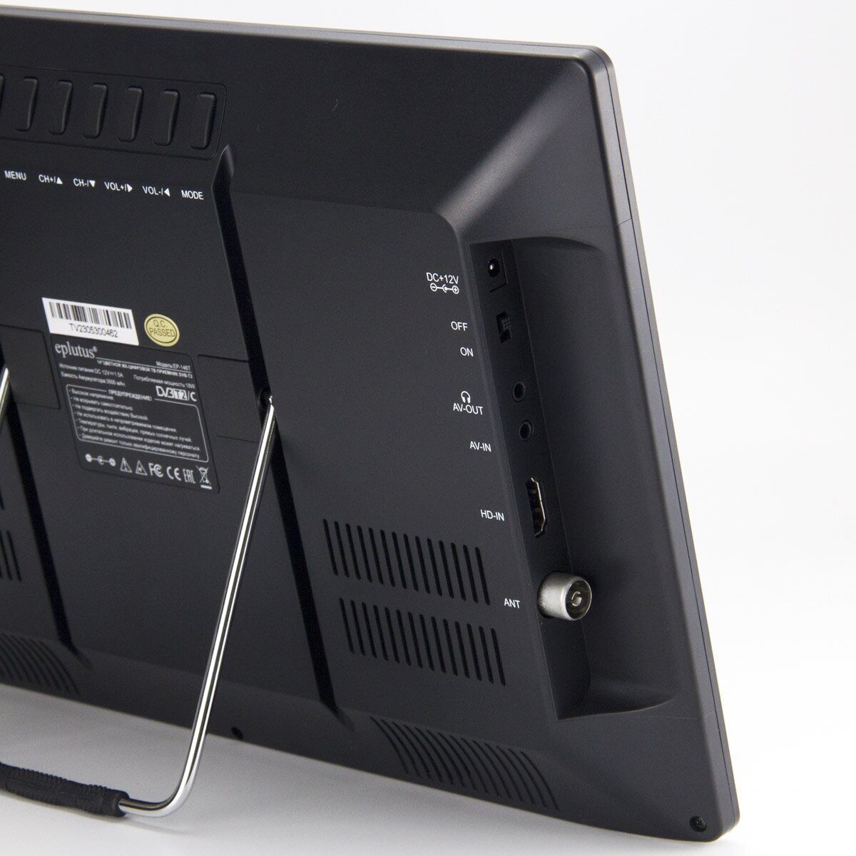 Eplutus | EP-146T Black  |  14,1" встроенный DVB-T2, USB, внутренний аккумулятор  | превью 2