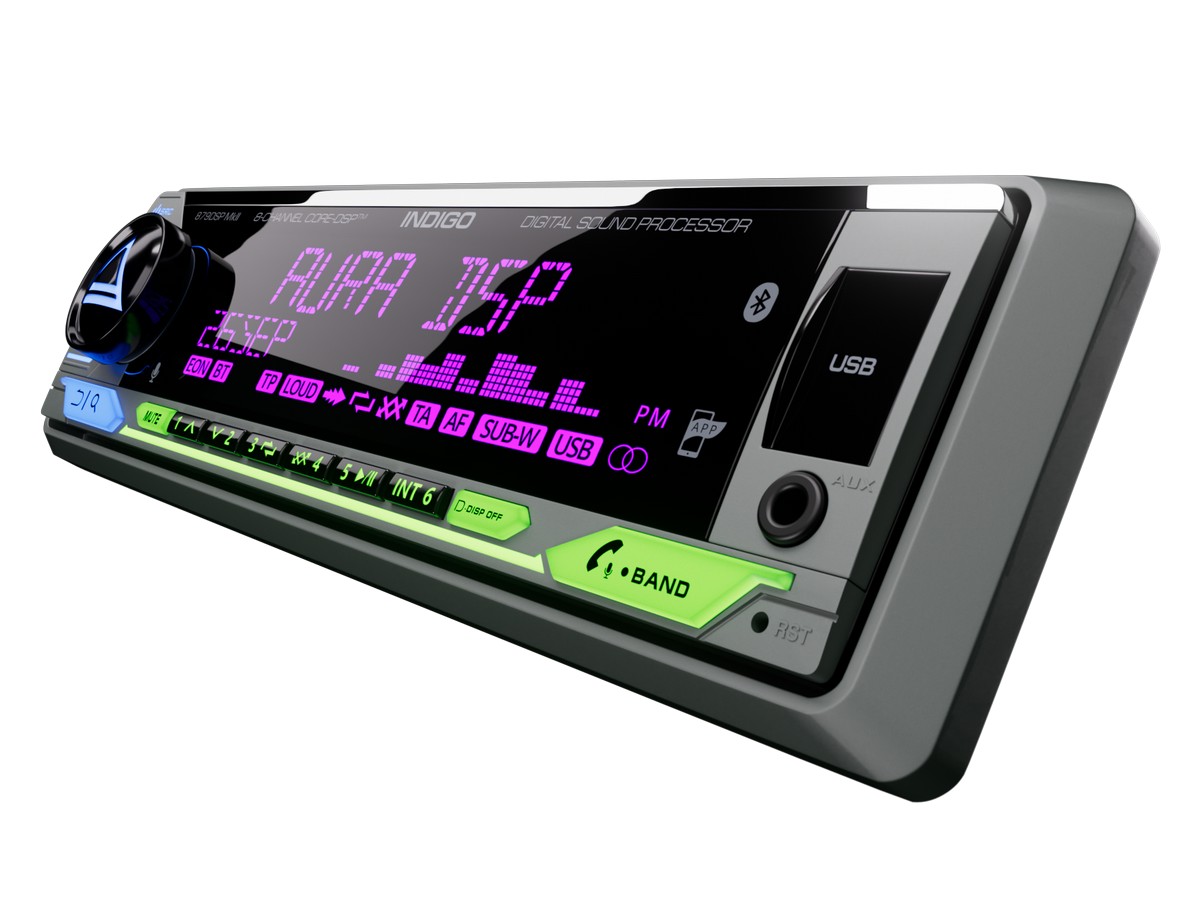 AurA | INDIGO-879DSP MkII | CORE-DSP (8 RCA, 6V), FLAC, BT 5.3, APP, 3-ZONE RGB, D-SWC, ДУ | 3