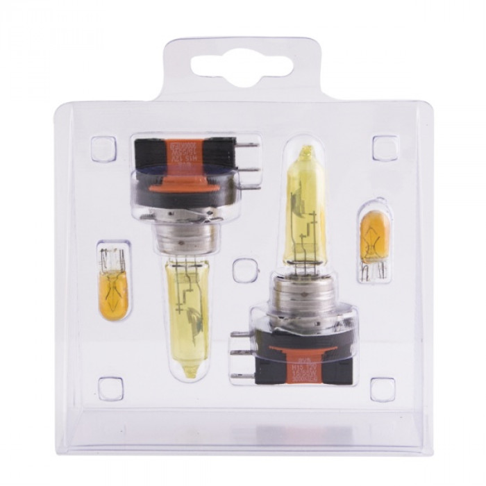 SVS | H15 0200104000 YELLOW 3000K | Лампа H15 12V 15/55W + W5W Комплект | 2