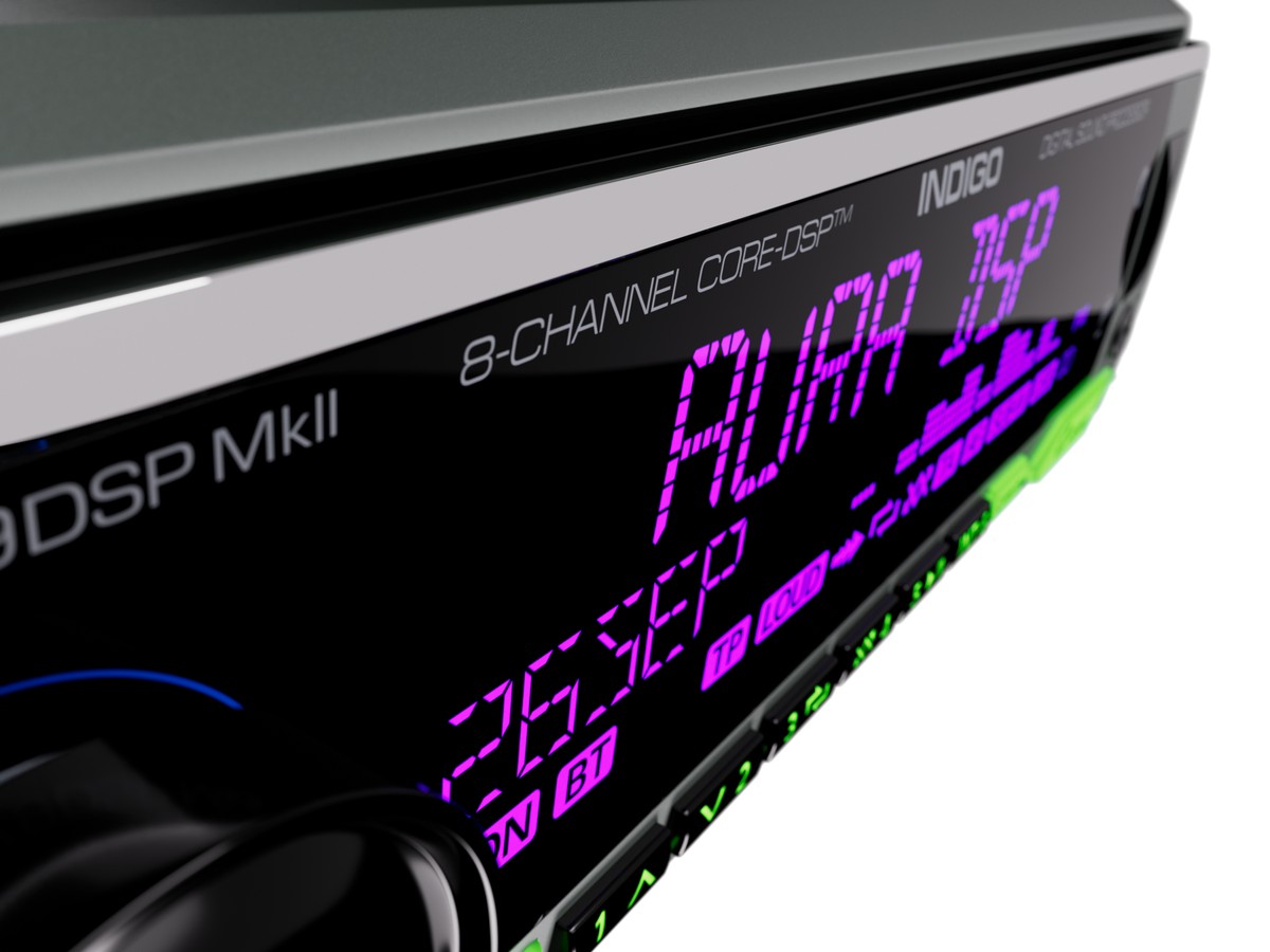 AurA | INDIGO-879DSP MkII | CORE-DSP (8 RCA, 6V), FLAC, BT 5.3, APP, 3-ZONE RGB, D-SWC, ДУ | 4