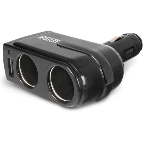 Mystery | MCU-2U | разветвитель прикуривателя для 2-х устройств + USB 5V, 12В / 24В  | превью 1