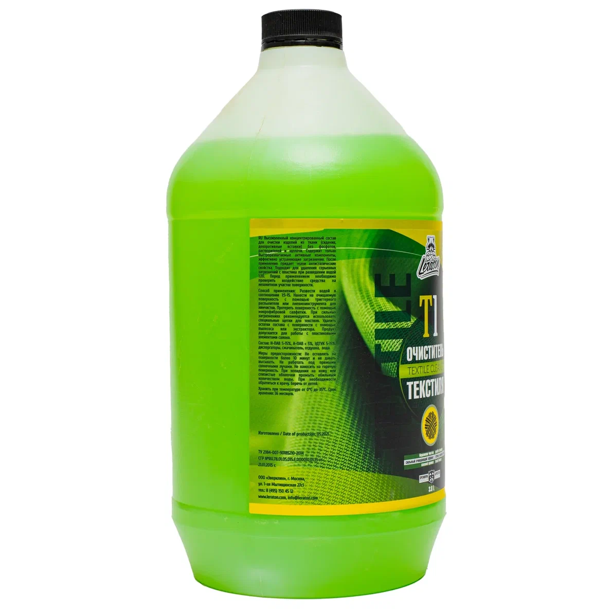 LERATON | T1 | Очиститель текстиля LERATON T1 (концентрат) 3,8л | 2