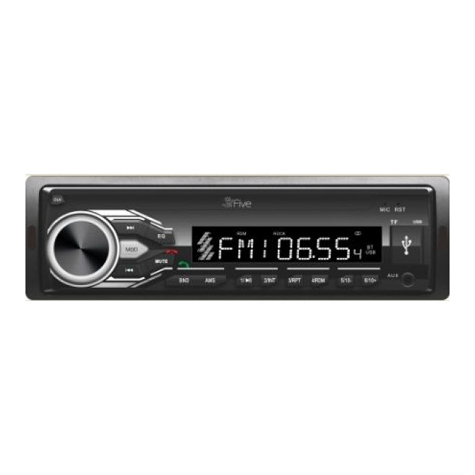 FIVE | F22W | 1din/белая/Bluetooth/USB/AUX/SD/FM/4*50 | превью 1