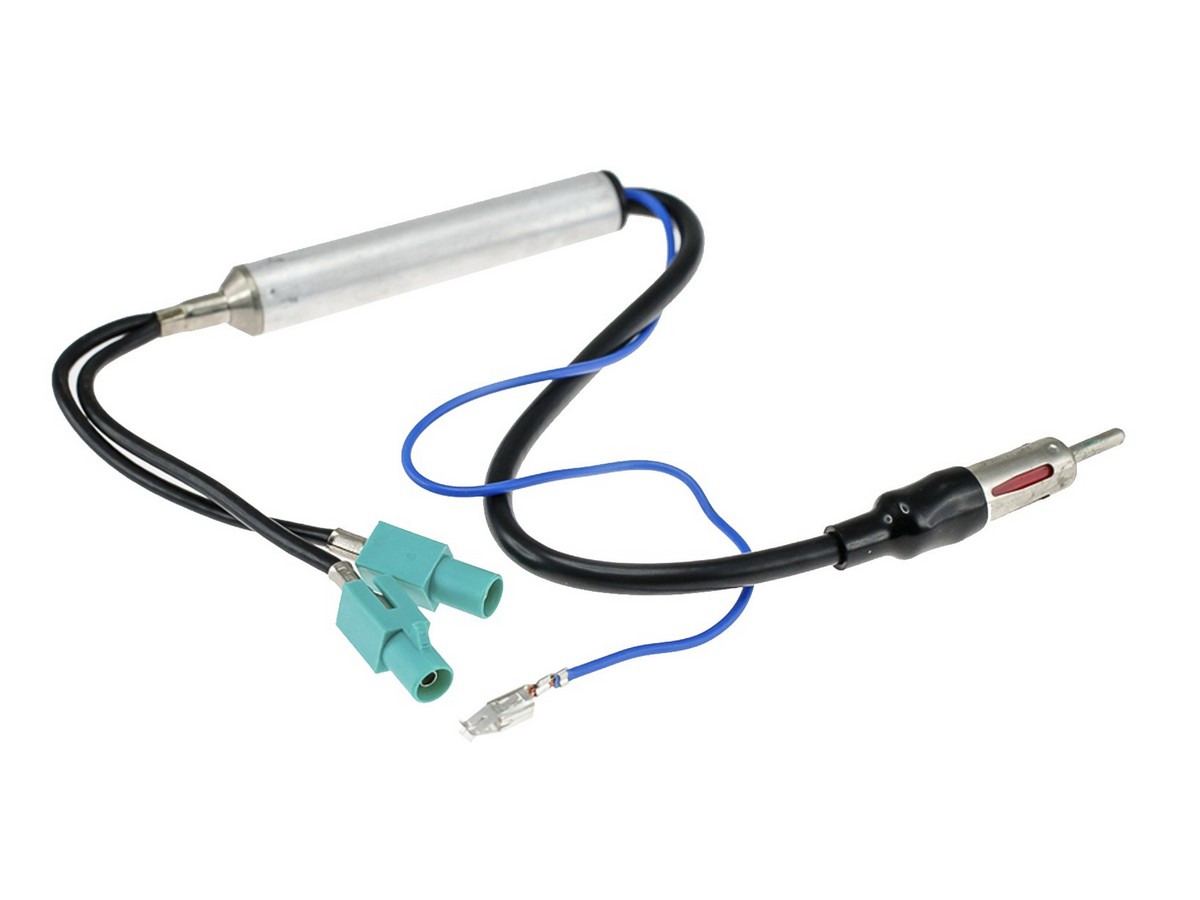 AurA | ANC-FK02 | антенный переходник VW/Audi/Skoda/Seat с питанием двойной (аналог ANT-3) | 1