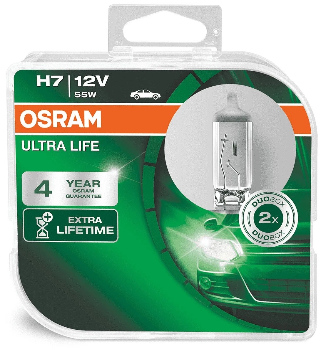 OSRAM | H7 64210 ULT  | Лампа H7 ULTRA LIFE 12V 55W 1 шт. | превью 1