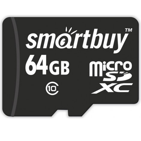 Smartbuy | MicroSDHC 64Gb Class 10 ( БЕЗ адаптера SD) | Карта памяти MicroSD 64Gb , Class 10 | превью 1