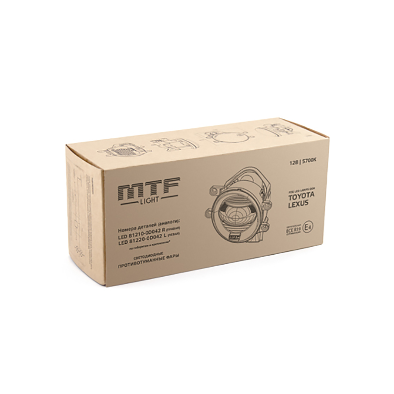 MTF | FL10TW | Светодиодные ПТФ TOYOTA Camry, Corolla, RAV4. LEXUS GS, CT200H, IS LX, RX | 2