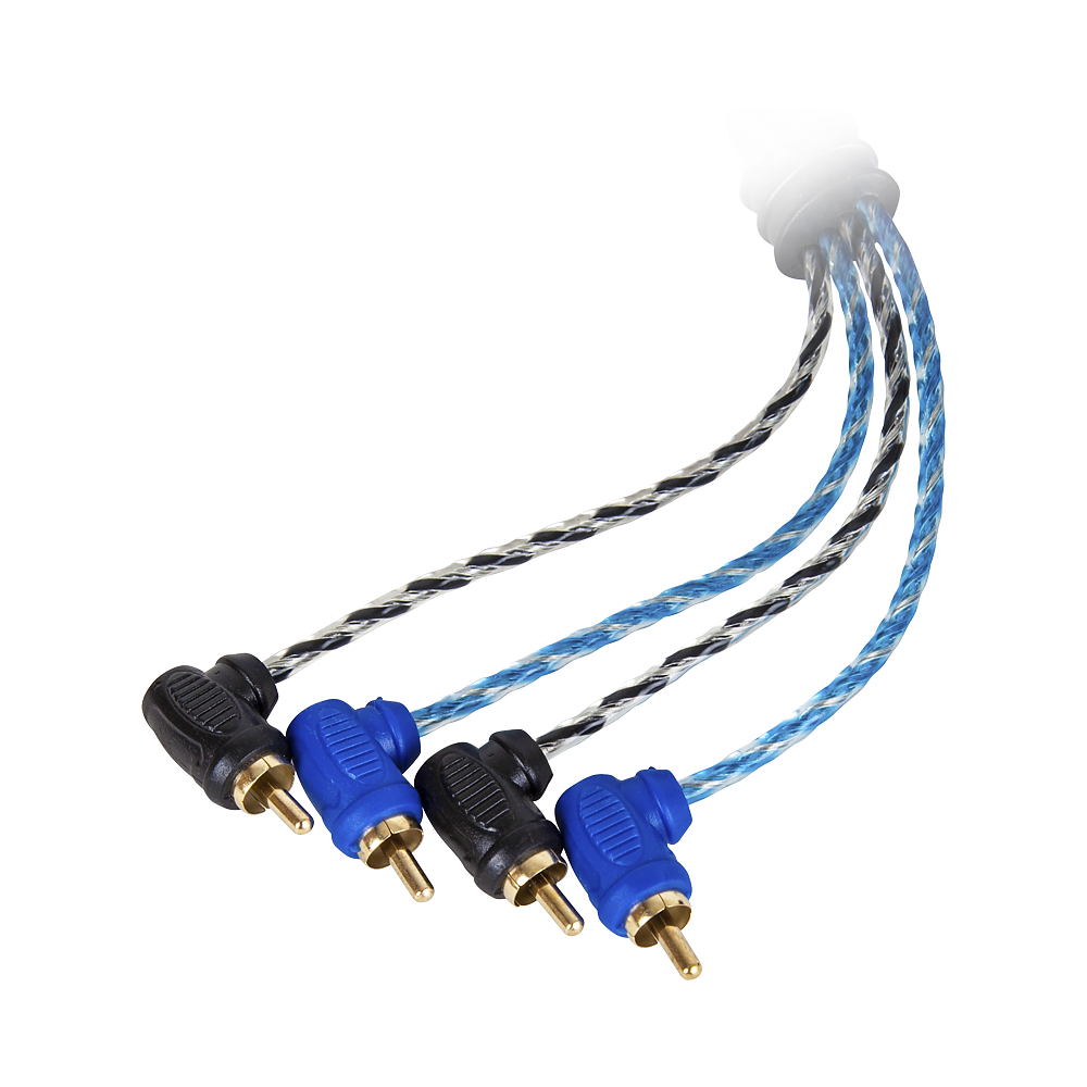 KICX | LRCA45 | RCA-кабель 5 метров, 4 канала, медно-алюминиевый, витая пара | 2